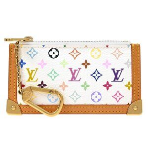 Louis Vuitton White Multicolor Pochette Cles Coin Purse M92655 CA0055 195303